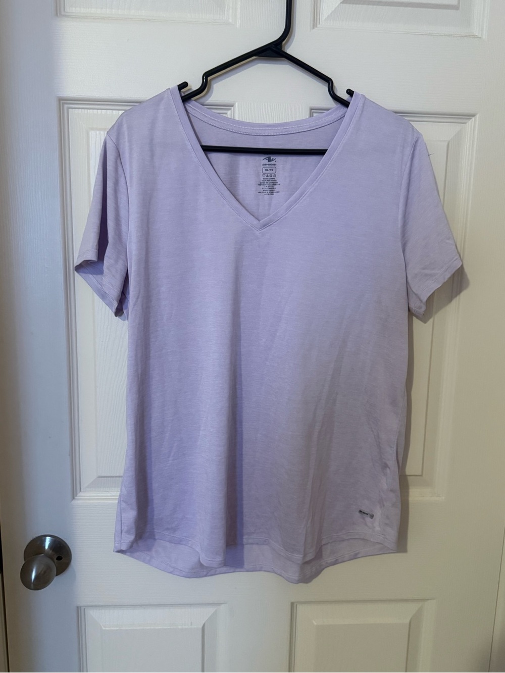 Athletic Works Lavender V-Neck Short Sleeve Tee